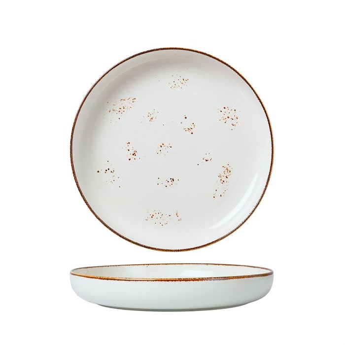 Тарелка с бортом d=25,5 см, фарфор "NOBLE" серия "Grace" 31097 - фото 10365