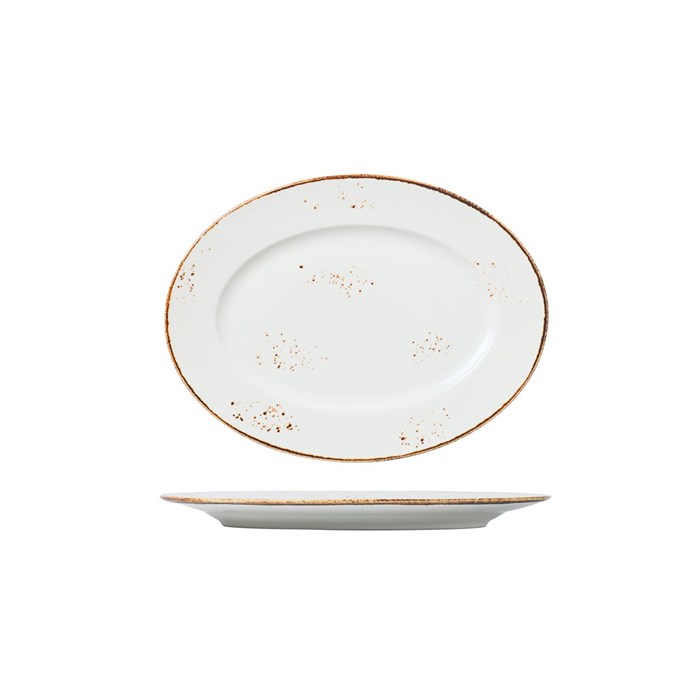 Блюдо овальное 24*17,5 см, фарфор "NOBLE" серия "Grace" 31098 - фото 10366