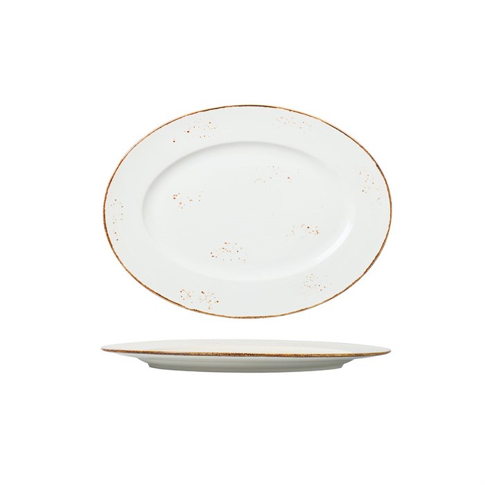 Блюдо овальное 30*22,5 см, фарфор "NOBLE" серия "Grace" 31100 - фото 10367