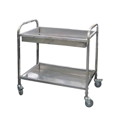 Тележка для сбора посуды металлическая, 2 яруса, 80*45*90 см, P.L. Proff Cuisine 92000091