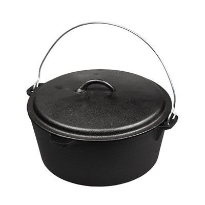 Казан с крышкой 8 л, чугун,  P.L. Proff Cuisine 92001414