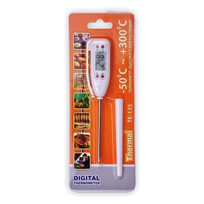 Термометр цифровой ТЕ-135 электронный, высокотемпературный щуп ( от -50 до +300) 81261023