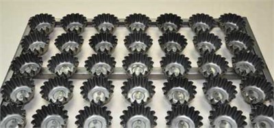 Сборка форм гофрированных для кексов, 20 мл, 61 шт, решетка 60*40 см, черный металл с антипригарным 99002143