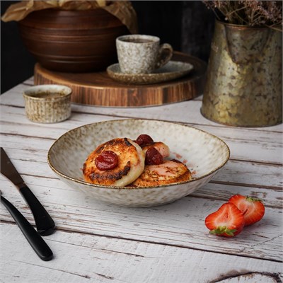 Салатник 19,5см, h=4,5см "Brown Spider Silk" / "Stockholm" P.L. Proff Cuisine 81223919