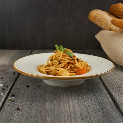 Тарелка глубокая для пасты 150мл, d=21см, h=4 см, фарфор,серия "Элеганс" "The Sun" P.L. 81229984