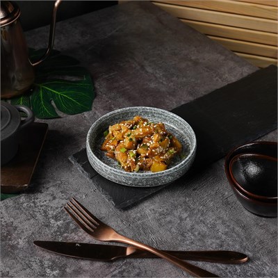 Блюдо для подачи с покрытием 14.3*2.5 см, Glossy Stone Untouched Taiga. P.L. Proff Cuisine 81221892