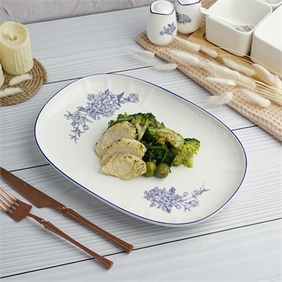 Блюдо овальное 31*21,7 см,коллекция "Sea Flower"  P.L. 81222336