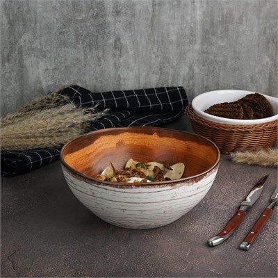 Салатник d=20 см, 1.475л, h=8 см, фарфор P.L. cерия  WOOD-FUSION 81269865