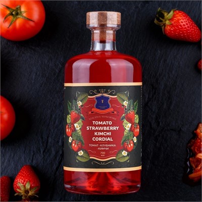 Напиток безалкогольный, КОРДИАЛ-ТОМАТ-КЛУБНИКА-КИМЧИ, бренд "Tinctura Anima ", 700 мл. 81222664