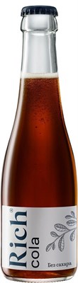 Кола без сахара "Рич",стеклянная бутылка,0,33л.( упаковка 12 шт) 81222806