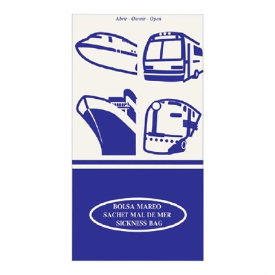Пакет при укачивании в траспорте,водонепроницаемый с зажимом 12,5*23,7 см,(1упаковка=1000шт). GP 81210132