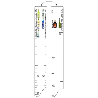 Барная линейка Giarola ром/джин/самбука/ликеры/лимонейно (700мл), P.L. Proff Cuisine 81250075