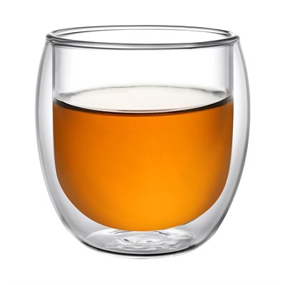 Набор кружек 2шт*100 мл, термостойкое стекло, двойные стенки, P.L. 81269165