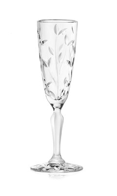 Бокал-флюте для шампанского RCR Style Laurus 150 мл, хрустальное стекло, Италия 81269341