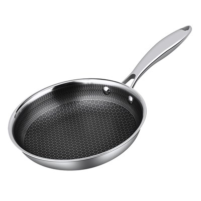 Сковорода d=26/19.5 см, h=4.5cм, "Honeycombs", нерж. 3-х слойная. Индукция,  P.L. - ProffCuisine 81280099