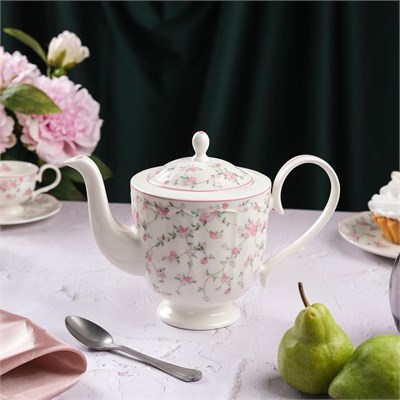 Чайник 900 мл,фарфор "NOBLE" серия "Retro Ritz-La Vie En Rose" 81229644