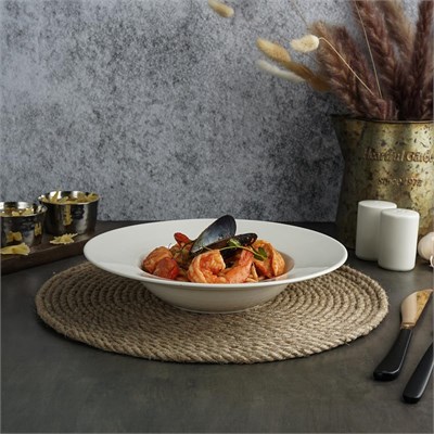 Тарелка глубокая 23см, 280мл фарфор "NOBLE" серия "Fine Plus" 81229897