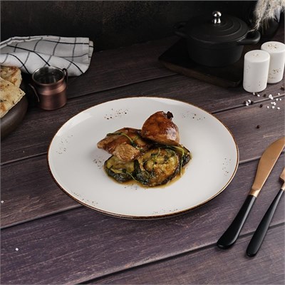 Тарелка гладкая d=26 см, фарфор "NOBLE" серия "Grace" 81221666