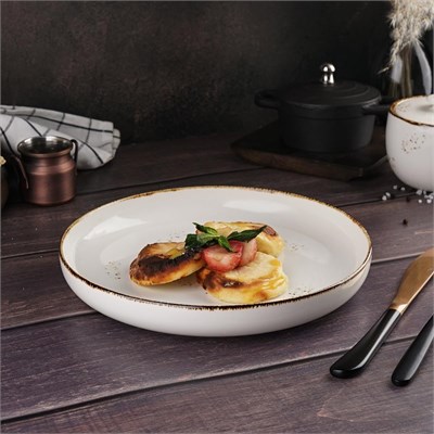 Тарелка с бортом d=23 см, фарфор "NOBLE" серия "Grace" 81221672