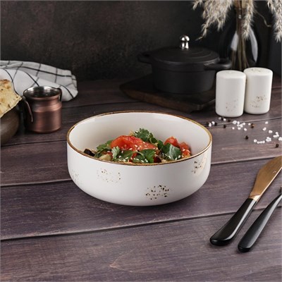 Салатник d=16 см, 750 мл, h=5,5 см, фарфор "NOBLE" серия "Grace" 81221685