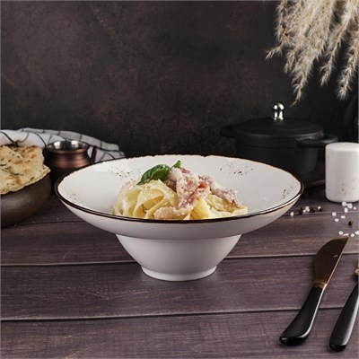 Тарелка глубокая d=21 см, 300 мл, фарфор "NOBLE" серия "Grace" 81221703