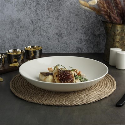 Салатник d=26 см, h=4.4 см, v=1050мл. фарфор "NOBLE" серия "Fine Plus" 81221708