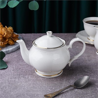 Чайник 500 мл, фарфор, "Aristocrat-Gold". Noble 81222235