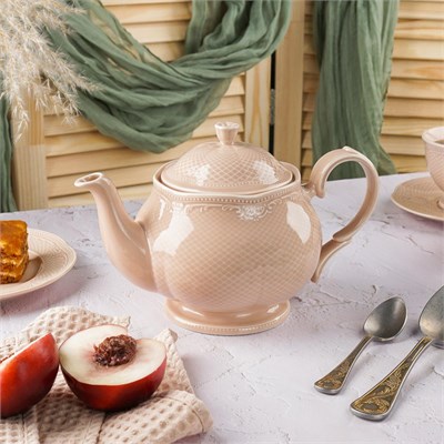 Чайник 1000 мл, фарфор,серия "Aristocrat-Peach Tea", Noble 81222255