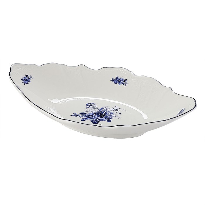 Блюдо сервировочное, 33*21,5 см, 800 мл, коллекция "Blue Flower"  P.L. Proff Cuisine 34060 - фото 11144