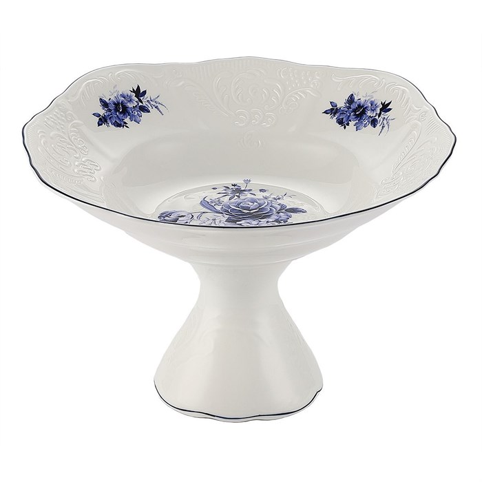 Блюдо на ножке,десертное 31 см,коллекция "Blue Flower"  P.L. Proff Cuisine 34068 - фото 11152