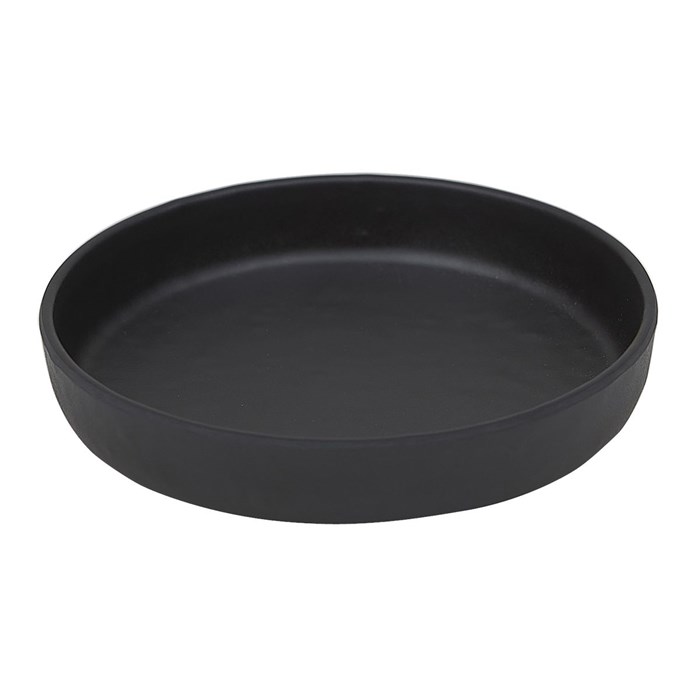 Блюдо,тарелка меламиновая  12*2,6см  P.L. BLACK FINISH 35075 - фото 11319