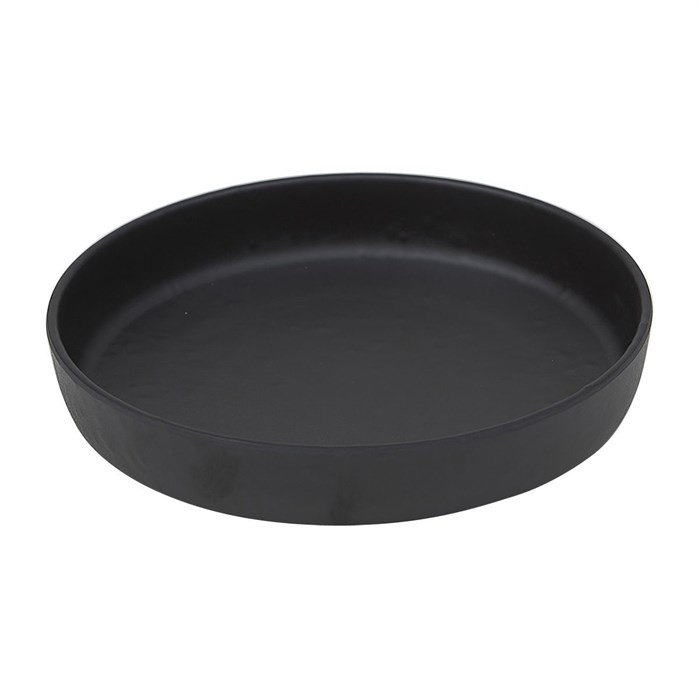 Блюдо,тарелка меламиновая 16.4*3.3см  P.L. BLACK FINISH 35076 - фото 11320