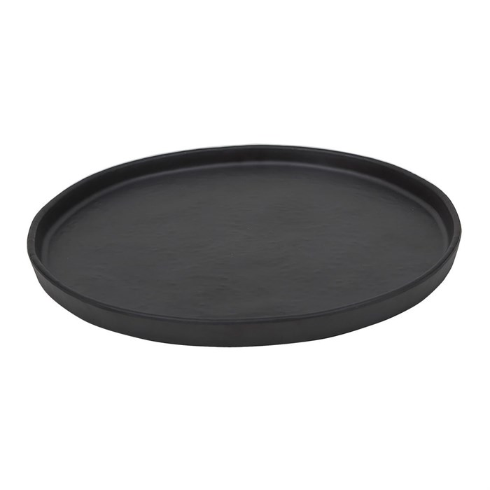 Блюдо,тарелка меламиновая 21*2см  P.L. BLACK FINISH 35077 - фото 11321