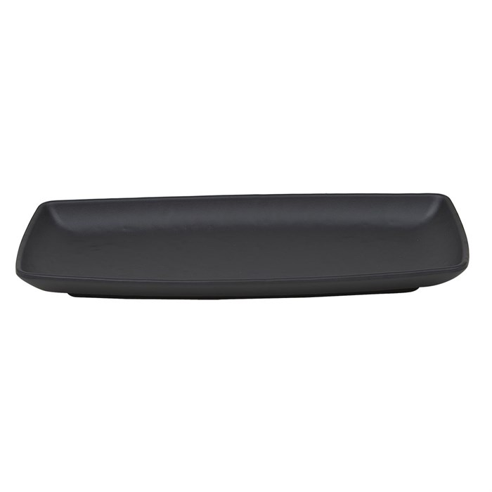 Блюдо,тарелка меламиновая 24*11*2.6см  P.L. BLACK FINISH 35079 - фото 11323