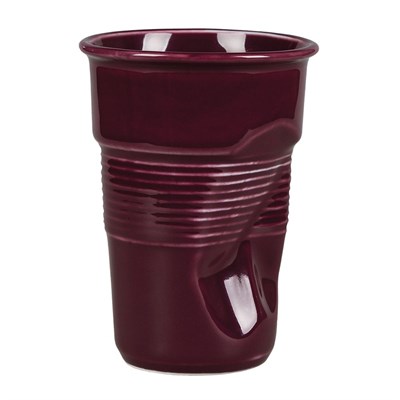 Чашка для латте Barista (Бариста) "мятая" 290 мл фиолетовая, h 11,5 см, P.L. Proff Cuisine 1227 - фото 12713