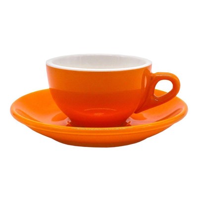 Чайная пара Barista (Бариста) 180 мл, оранжевый цвет, P.L. Proff Cuisine (кор= 48 шт) 1237 - фото 12723