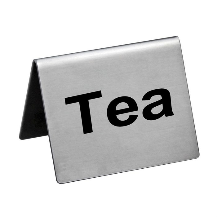 Табличка "Tea" 5*4 см, сталь, P.L. Proff Cuisine 3199 - фото 1323