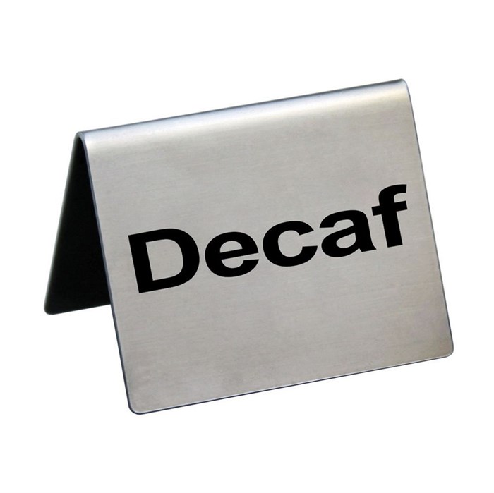 Табличка "Decaf" 5*4 см, сталь, P.L. Proff Cuisine 3202 - фото 1326