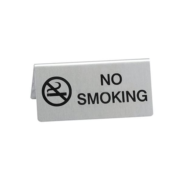 Табличка настольная "NO SMOKING" 12*5 см, нержавейка, P.L. Proff Cuisine 3204 - фото 1328