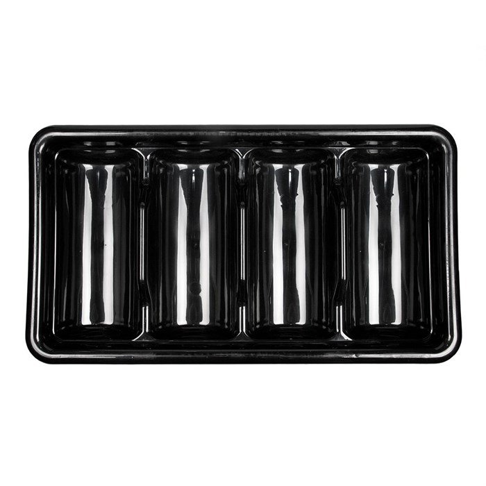 Подставка для столовых приборов 4 отделения,  пластик, P.L. Proff Cuisine 3739 - фото 1821