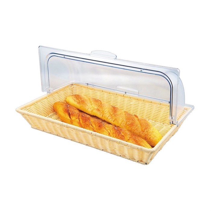 Подставка плетеная для выпечки 53*33*9 см, с пластиковой крышкой, P.L. Proff Cuisine 3759 - фото 1841