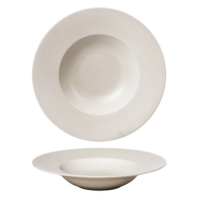Тарелка глубокая d=30 cм, 700 мл, фарфор "NOBLE" серия "Fine Plus-Light Grey" 21795 - фото 21360