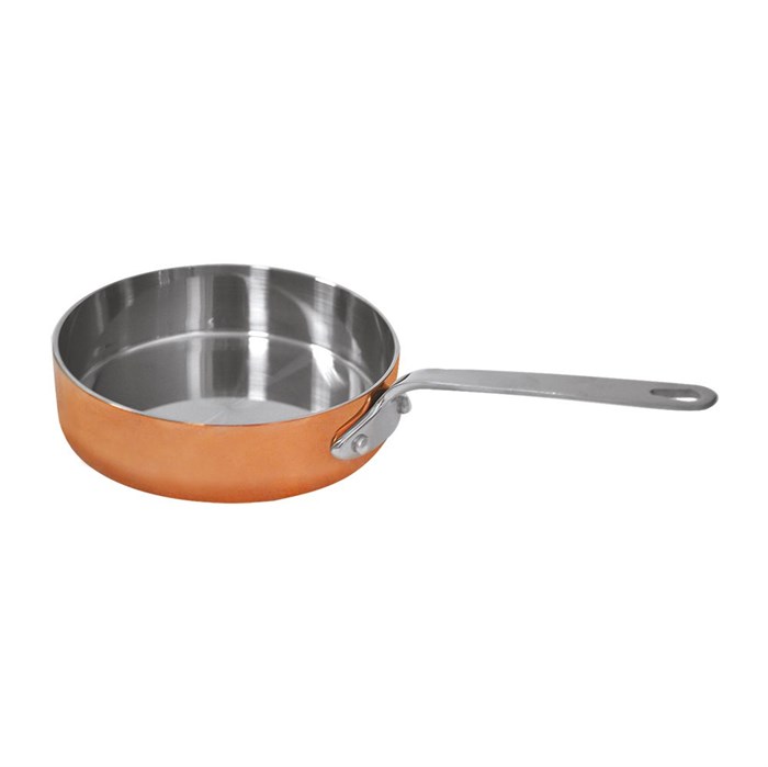 Сковородка d 12 см, h 3 см, нержавейка 18/10 с медным напылением, P.L. - Gourmet Line 4228 - фото 2271