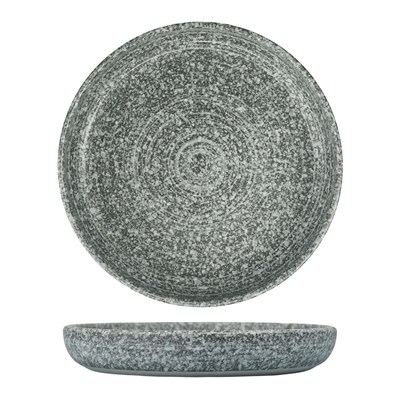 Тарелка с бортом  с покрытием 400 мл, 17,5*2,8 см, Glossy Stone Untouched Taiga, P.L. Proff Cuisine 33459 - фото 23331
