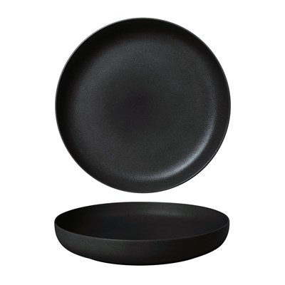 Тарелка с бортом d=21.5 cм,фарфор "NOBLE" серия "Fine Plus-Black Sand" 35799 - фото 23737