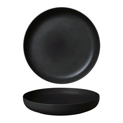 Тарелка с бортом d=23 cм,фарфор "NOBLE" серия "Fine Plus-Black Sand" 35800 - фото 23738