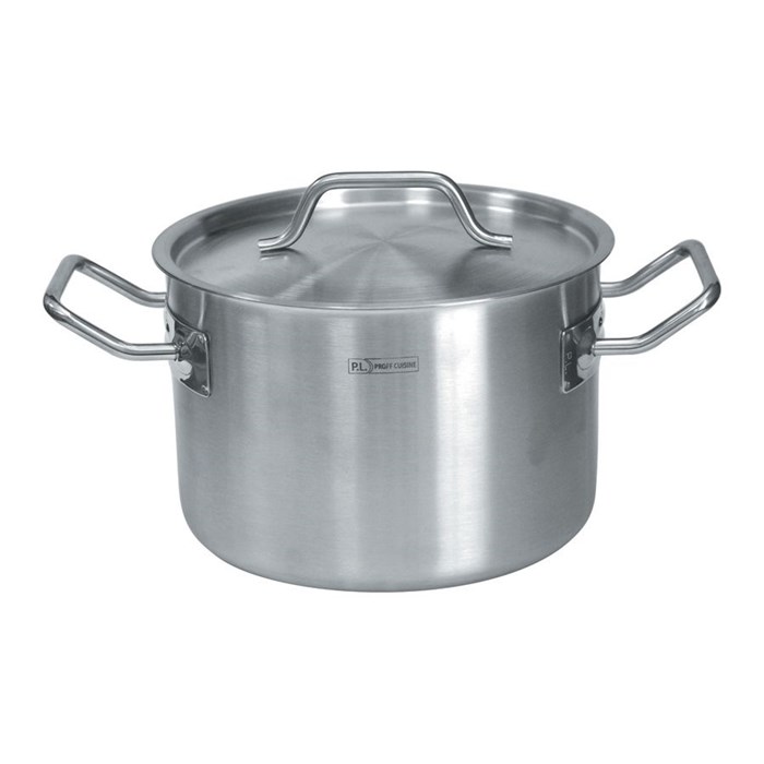Кастрюля-котел с крышкой 31 л, 36*30 см, сталь18/8, индукция, P.L. Proff Cuisine 4668 - фото 2480