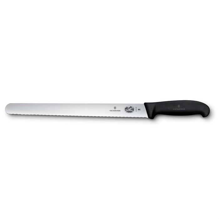 Нож Victorinox Fibrox для нарезки с волнистым лезвием 30 см, ручка фиброкс 4981 - фото 2769