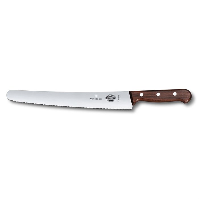 Нож кондитерский Victorinox Rosewood 26 см, волнистое лезвие, ручка розовое дерево 5035 - фото 2799