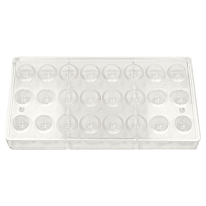 Форма для шоколада "Полусфера", 24 ячейки 24*12 мм, поликарбонат, P.L. Proff Cuisine 6094 - фото 3475